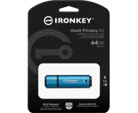 Kingston 64GB IronKey Vault Privacy 50 256bit Encryption - 1063238 - zdjęcie 3